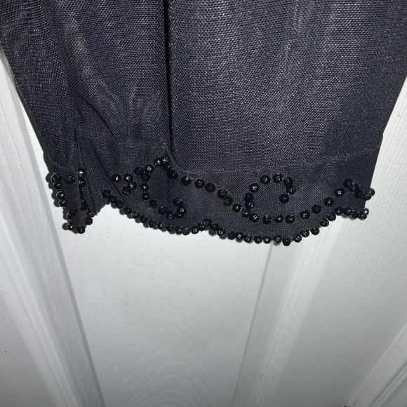 Scott McClintock lightweight pull on pants beaded scalloped hems Sz 4 - Picture 3 of 7